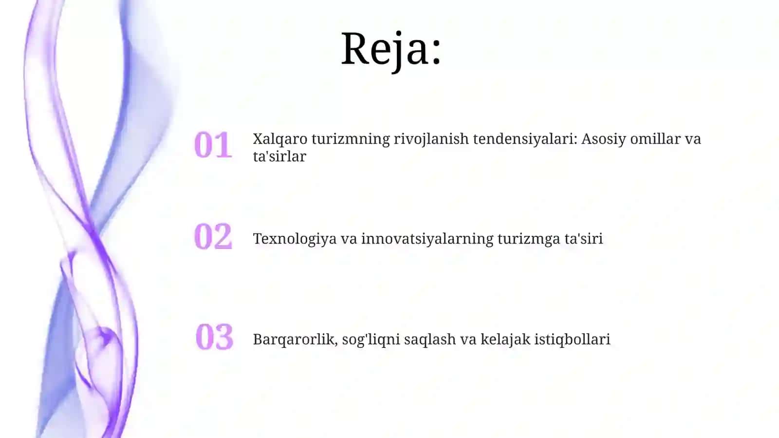Xalqaro turizmning rivojlanish tendensiyalari: Asosiy omillar va ta'sirlar 2