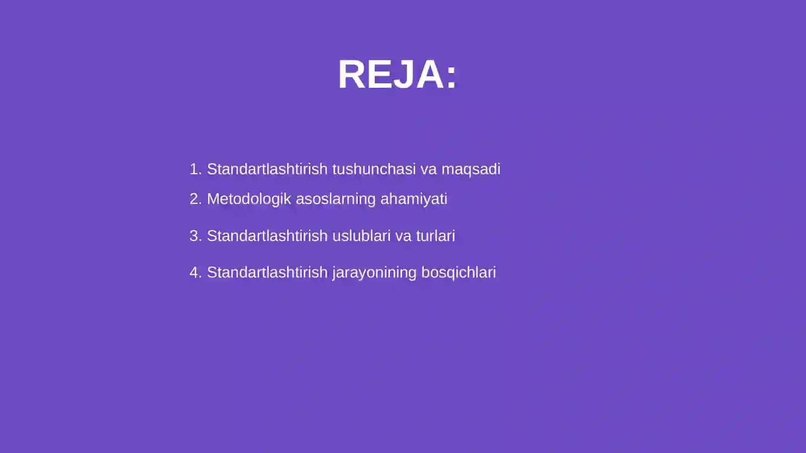 Standartlashtirishning metodologik ( uslubiy) asoslar 2