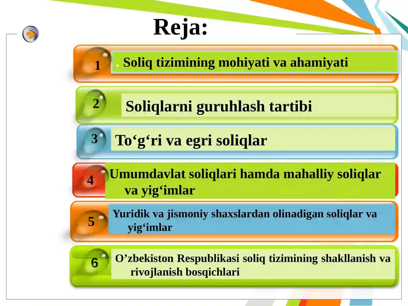 O’zbekiston Respublikasining soliq tizimiga umumiy tavsif 2