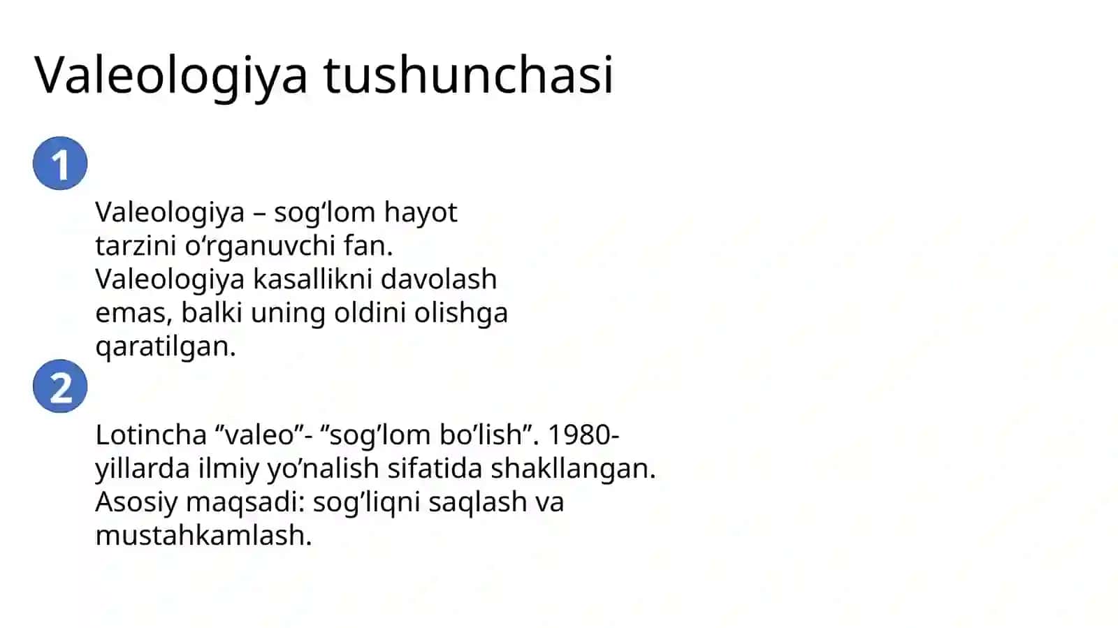 Valeologiya asoslari 2