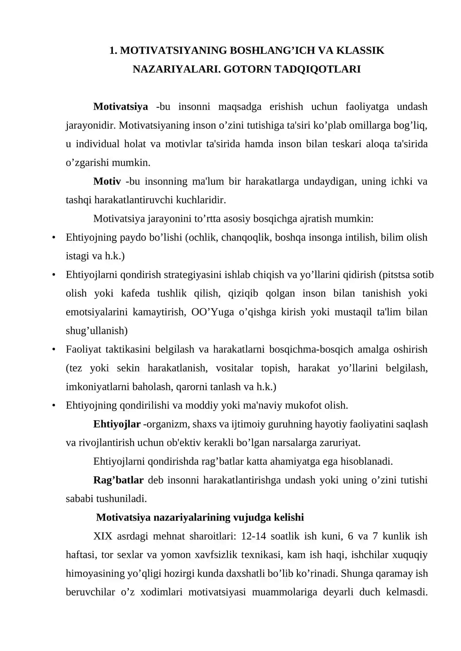 Motivatsiya nazariyasi va xodimlar motivatsiyasi 2