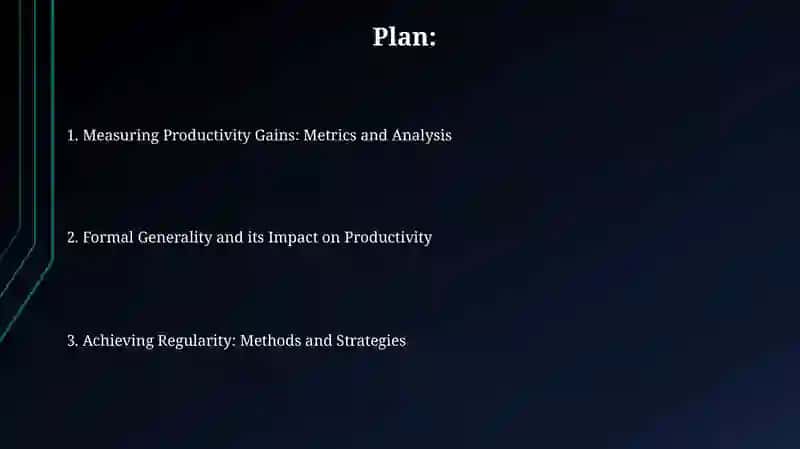 Productivity in shape: formal generality and regularity 2