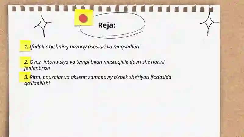 Mustaqillik davri o'zbek she'riyati namunalarini ifodali o‘qish Usmonova E'zoza 2