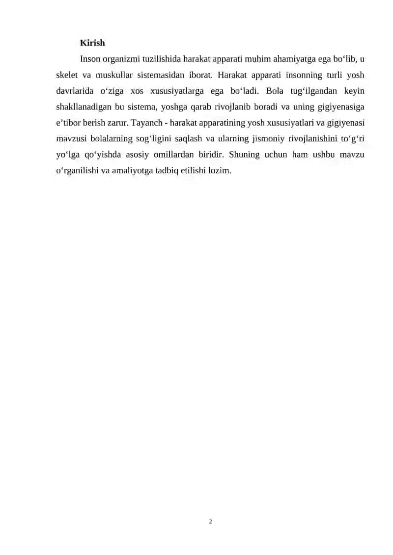 TAYANCH - HARAKAT APPARATINING YOSH XUSUSIYATLARI VA GIGIYENASI 2