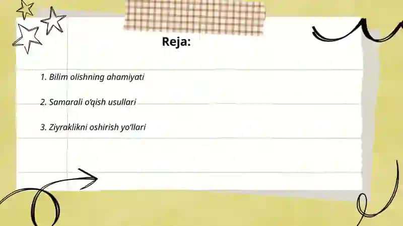 Bilim olish sirlari 2