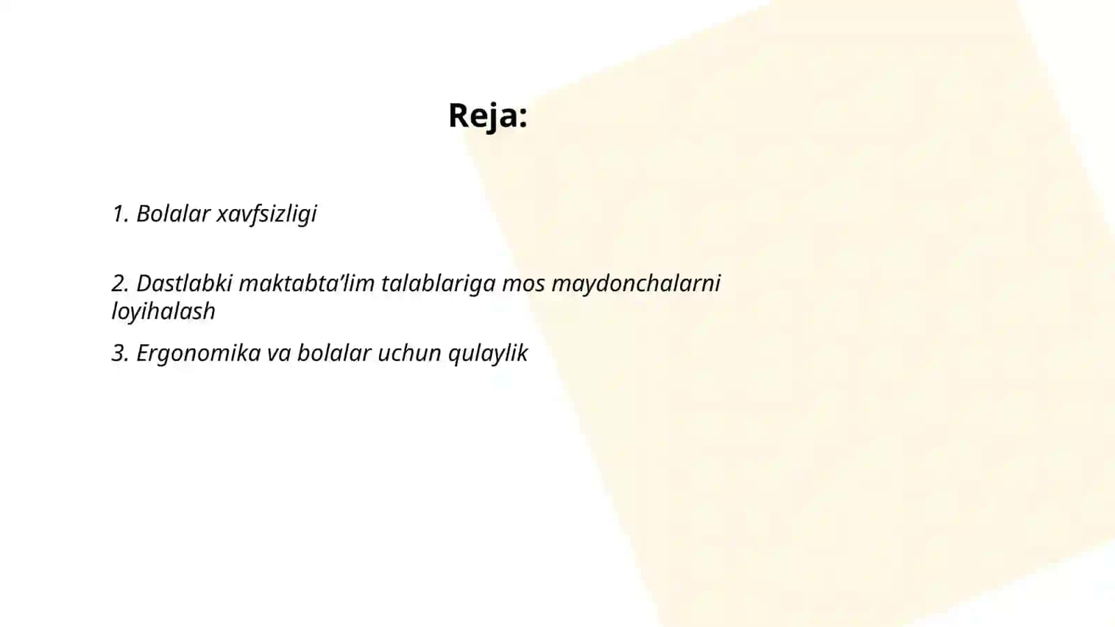 Bolalar xavfsizligi 2