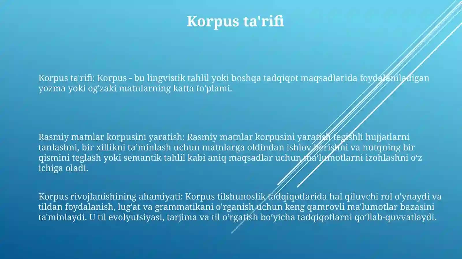 Rasmiy Matnlar Korpusini Yaratish 2