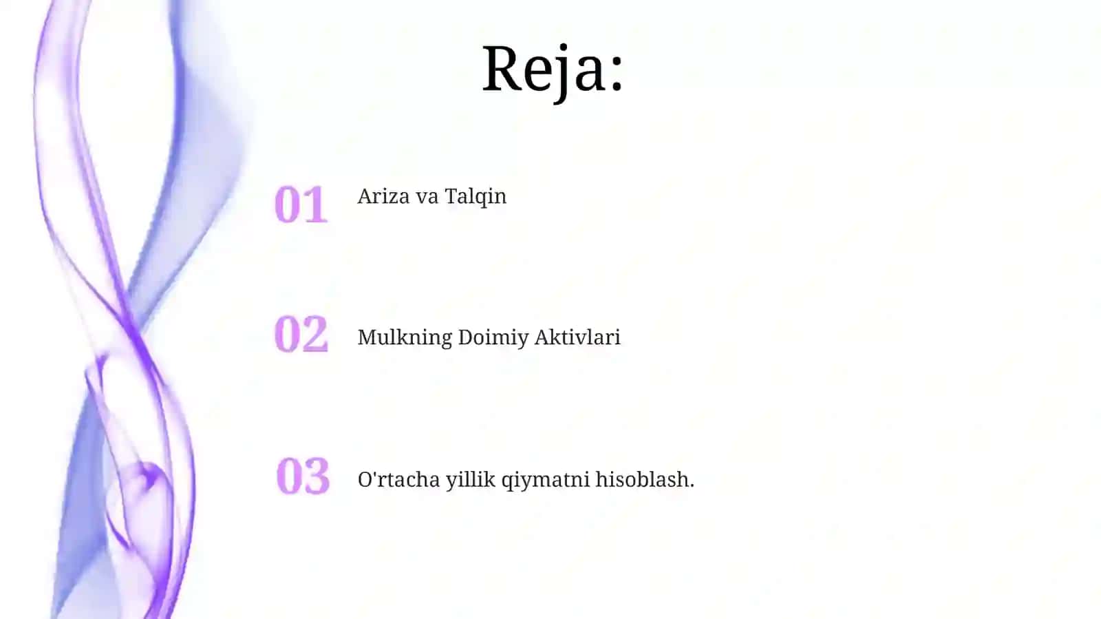Asosiy fondlarning o'rtacha yillik qiymatini hisoblash 2
