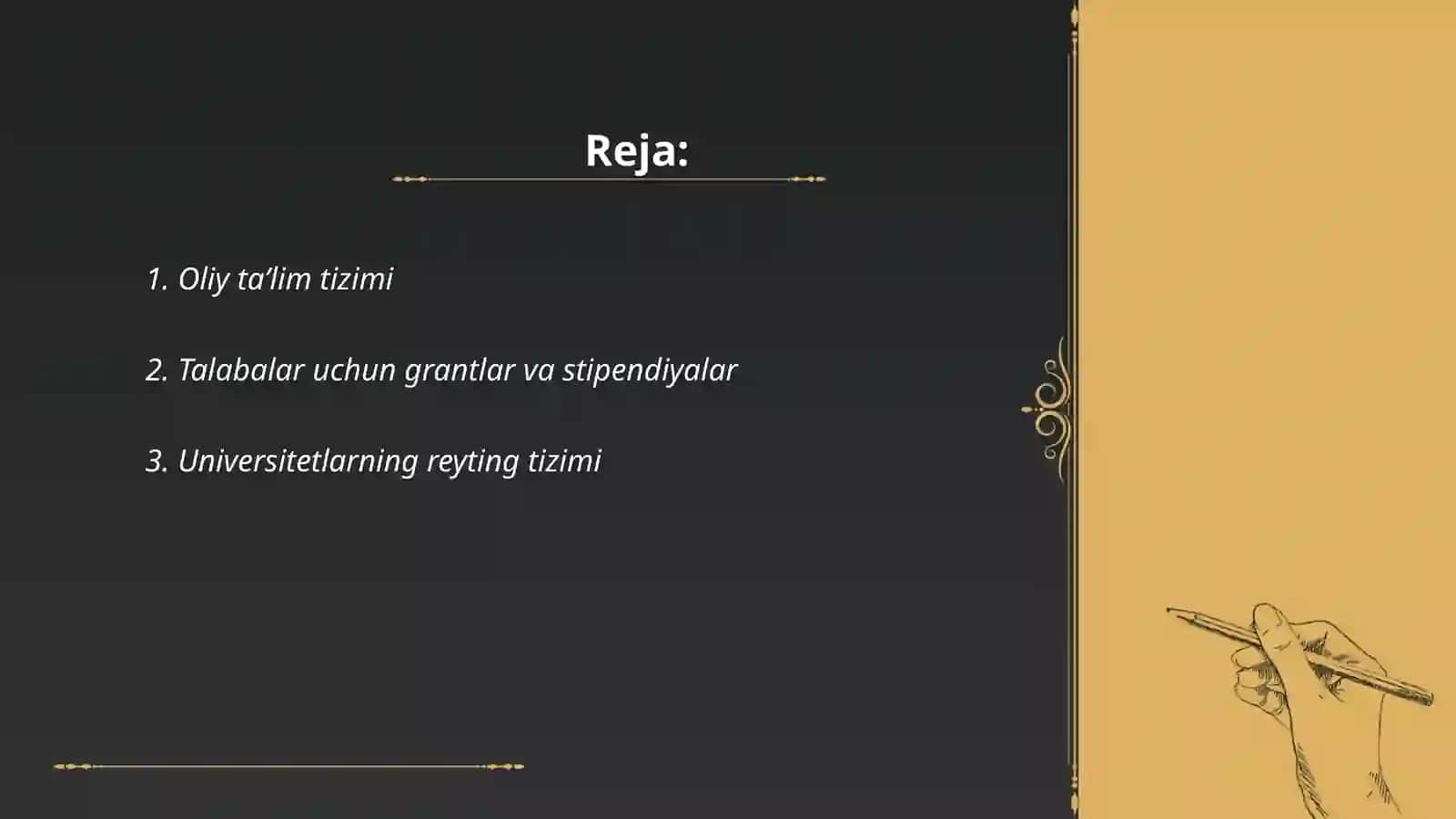 Oliy ta'lim tizimi 2