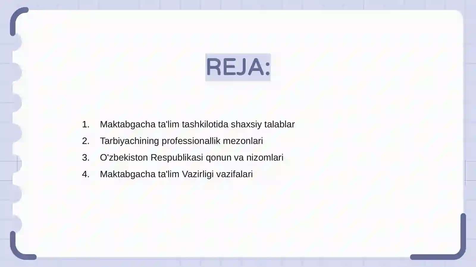 Shaxsiy talablar tarbiyachisi 2
