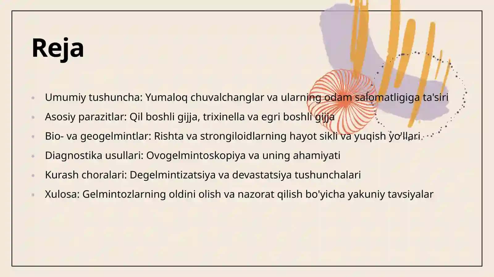 Yumaloq chuvalchanglar - odam parazitlari va ularning odam salomatligiga ta'siri 2