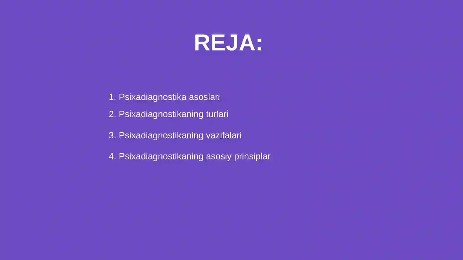 Psixadiagnostik umumiy tamoyillari va Psixadiagnostik metodlari 2
