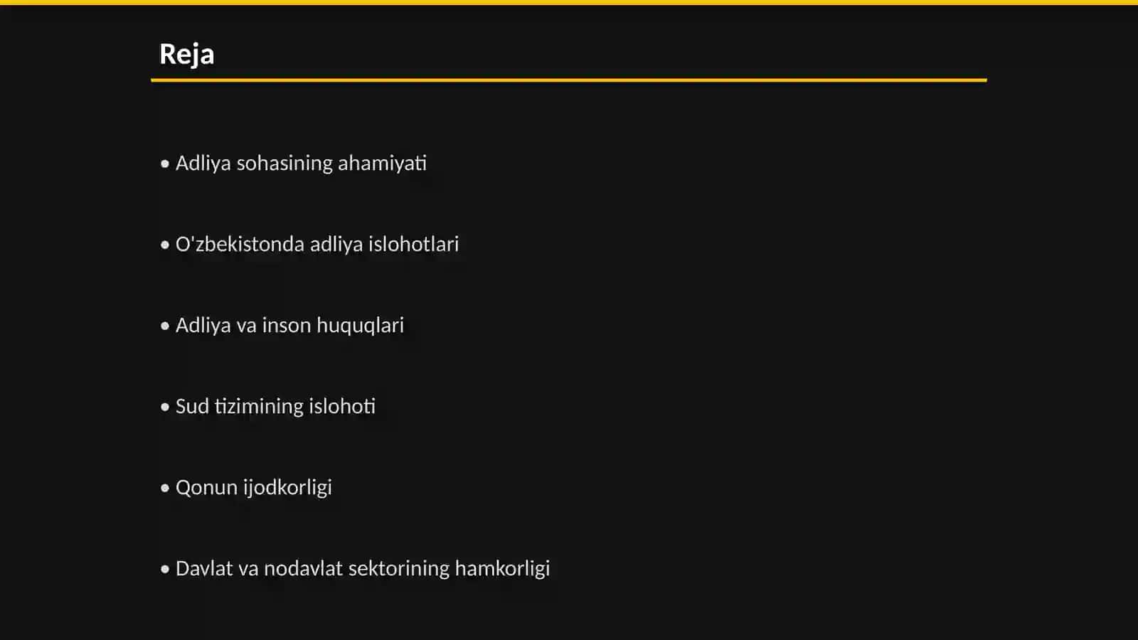 Adliya sohasidagi davlat boshqaruvi 2