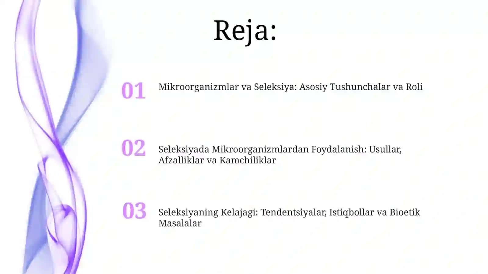 Mikroorganizim oʻsimlik va hayvonlar seleksiyasi mavzulariga doir infografika tuzish 2