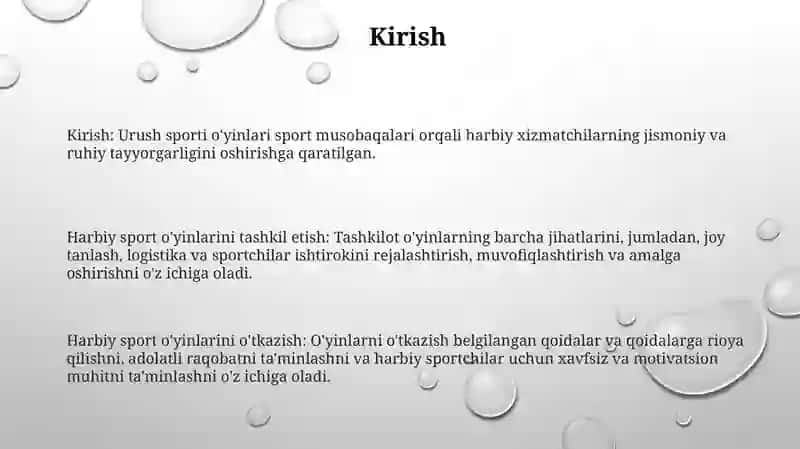 Harbiy Sport Oyinlarini Tashkil Qilish Va O'Tkazish 2