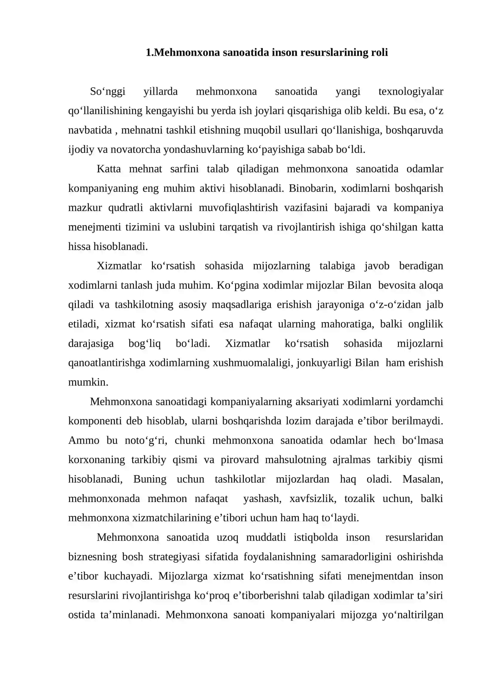 Mehmonxonada xodimlar bo‘limi 2