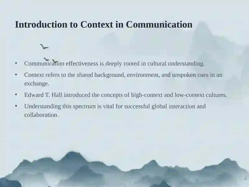Introduction to Context in Communication 2