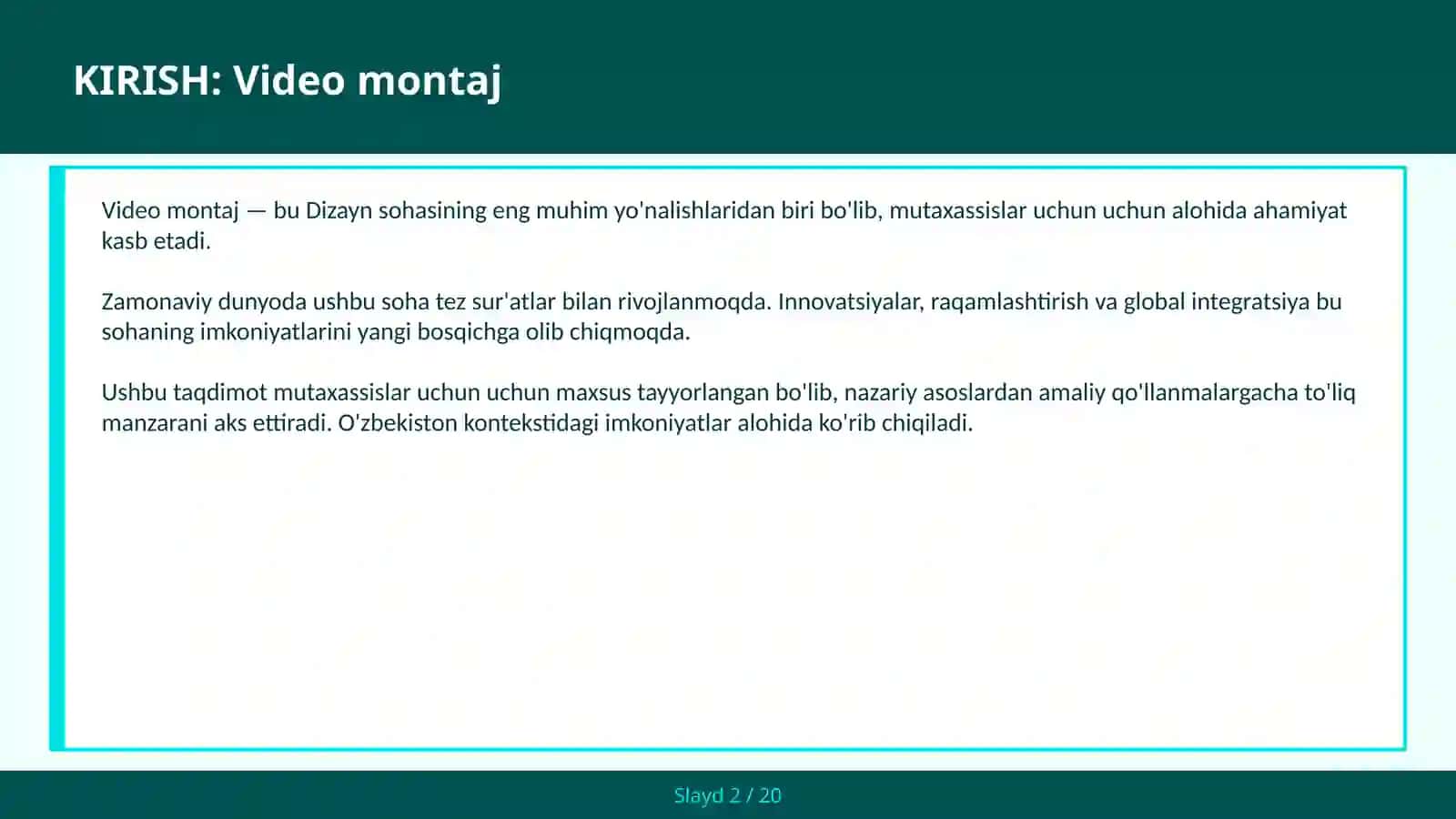 VIDEO MONTAJ 2