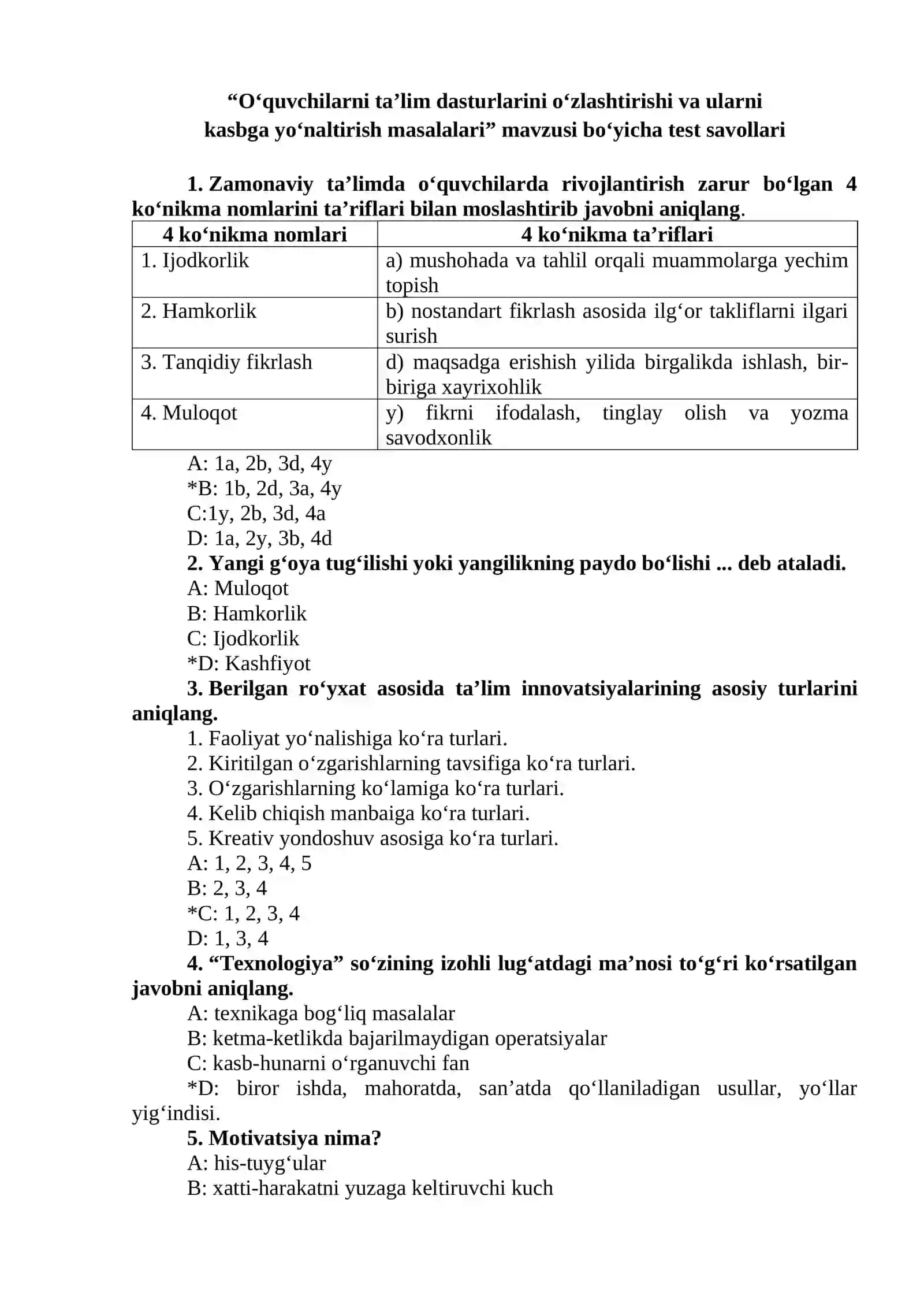 Direktorlar uchun menejerlik kursi Test 20 lik baza10.docx 2