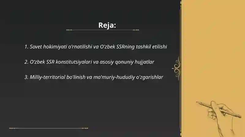 O'zbekistonda sovetlar hokimyatining o'rnatilishi 2