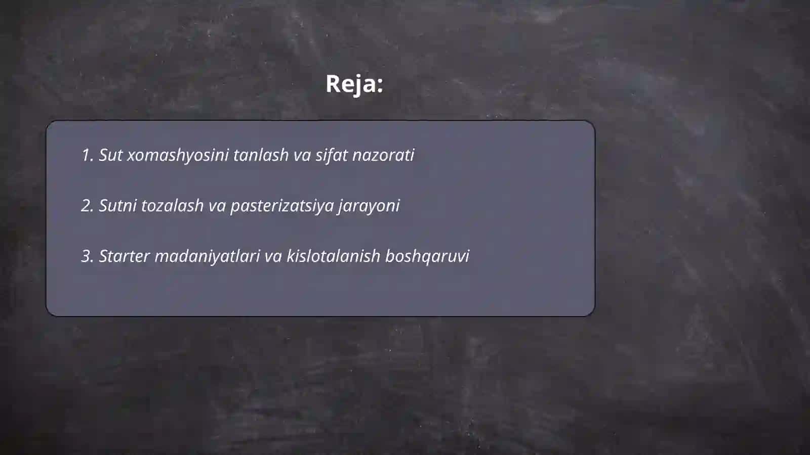 Brinza va pishloq ishlab chiqarish jarayonlarini o’rganish 2