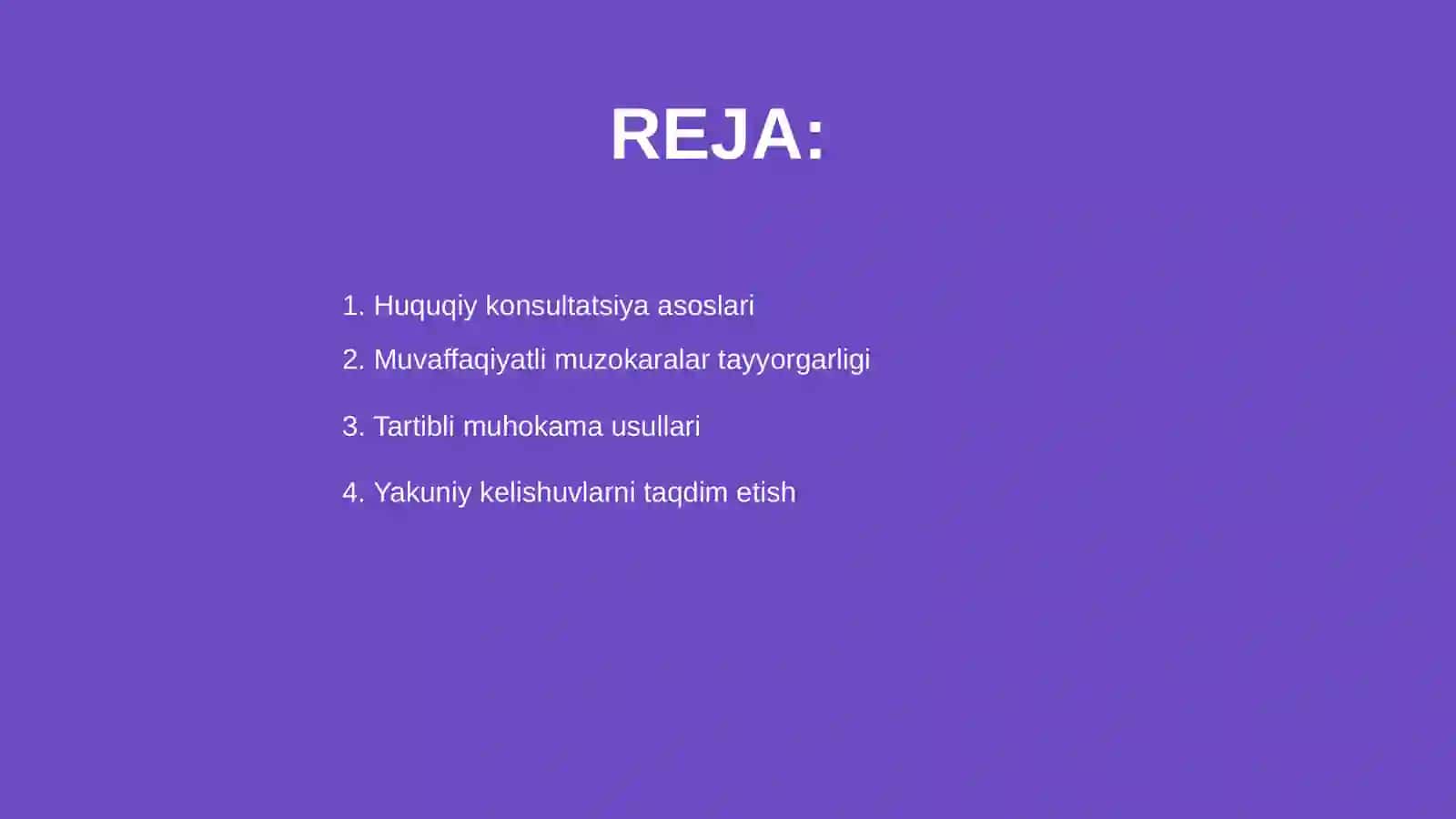 Huquqiy konsultatsiya va muzokaralarni muvaffaqiyatli olib borish metodikasi 2