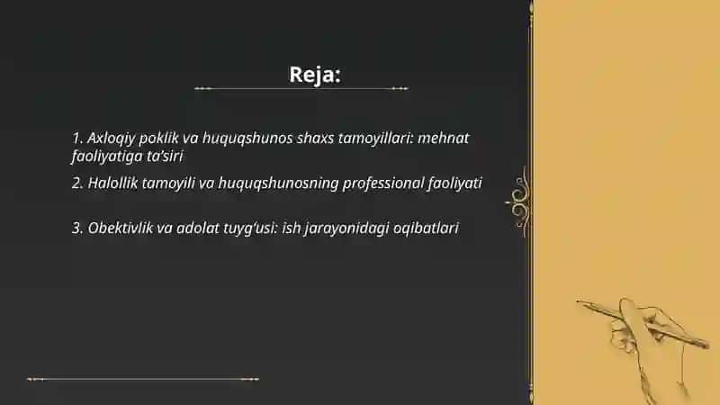 Axloqiy sifatlarning huquqshunos shaxs tamoyili hamda mehnat faoliyatiga taʼsiri 2