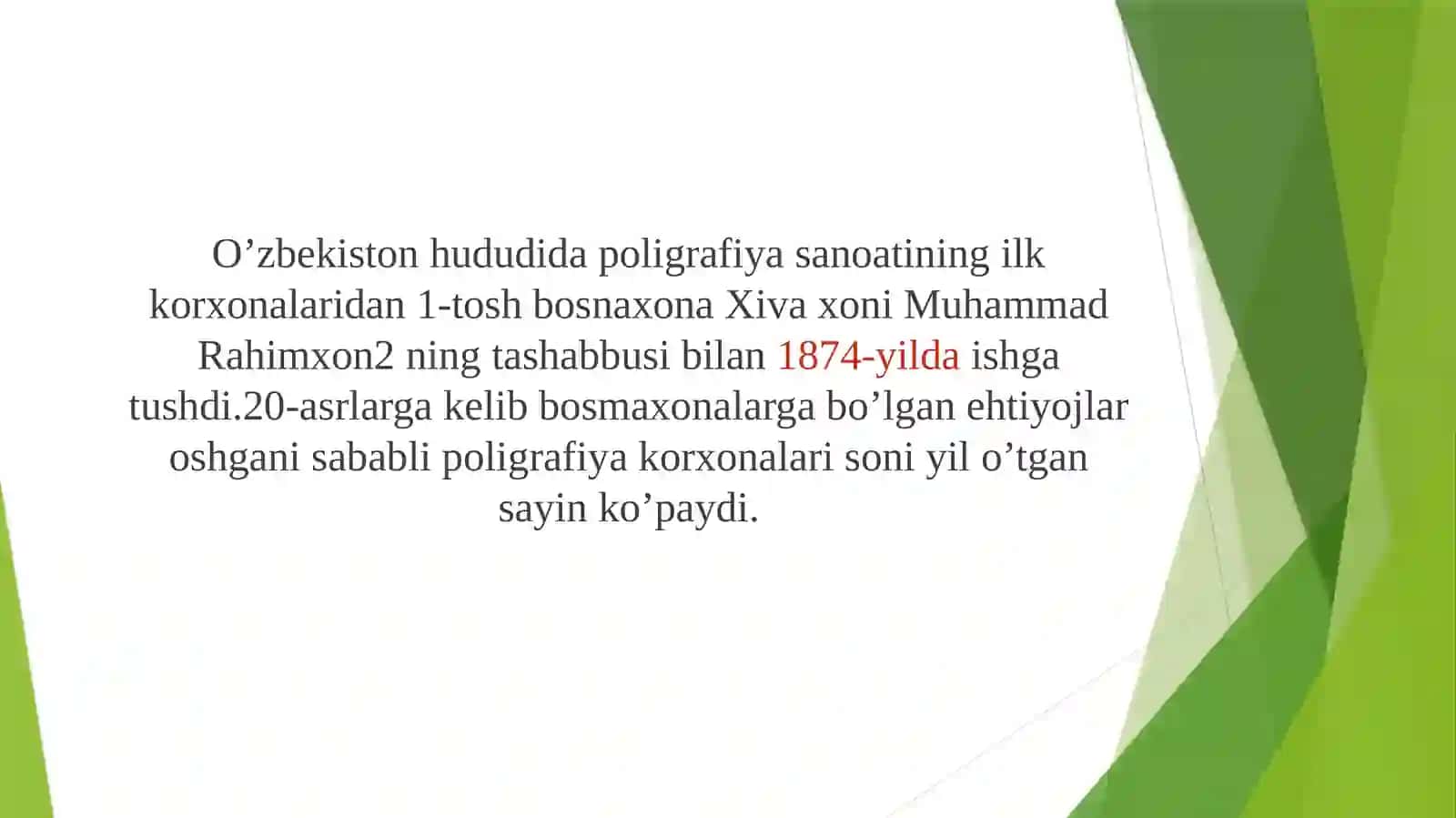 POLIGRAFIYA SANOATI 2