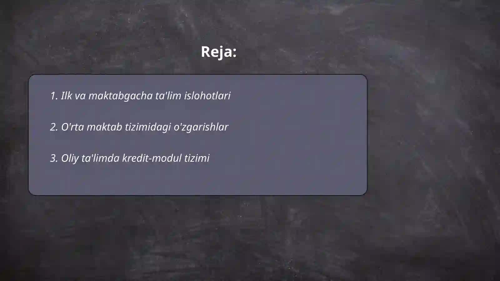 Ilk va maktabgacha ta'lim islohotlari 2
