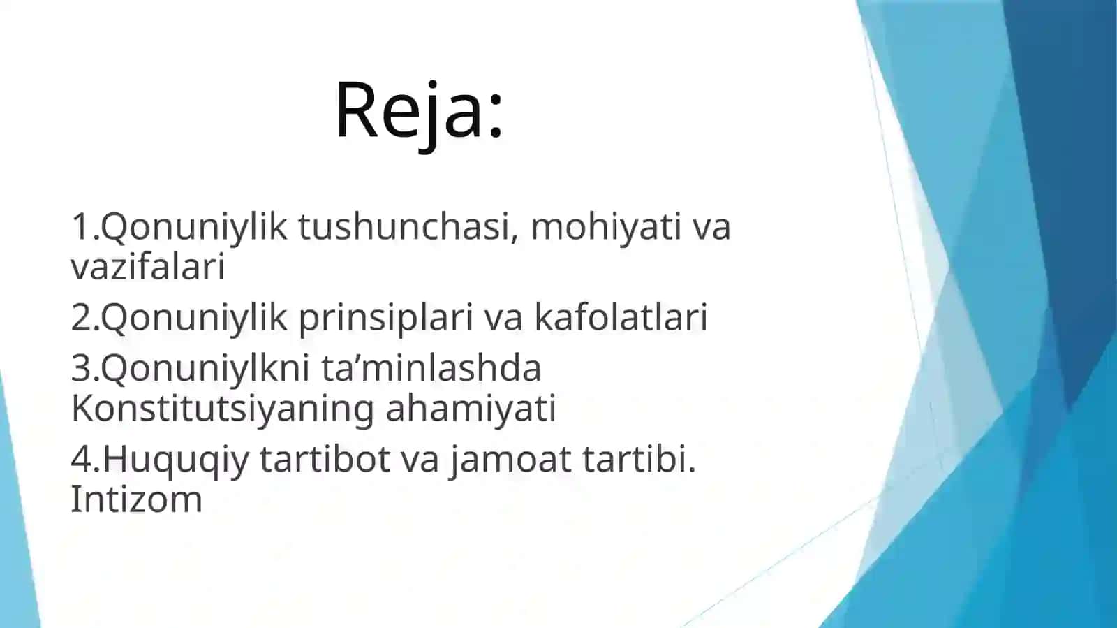 Qonuniylik va huquqiy tartibot 2