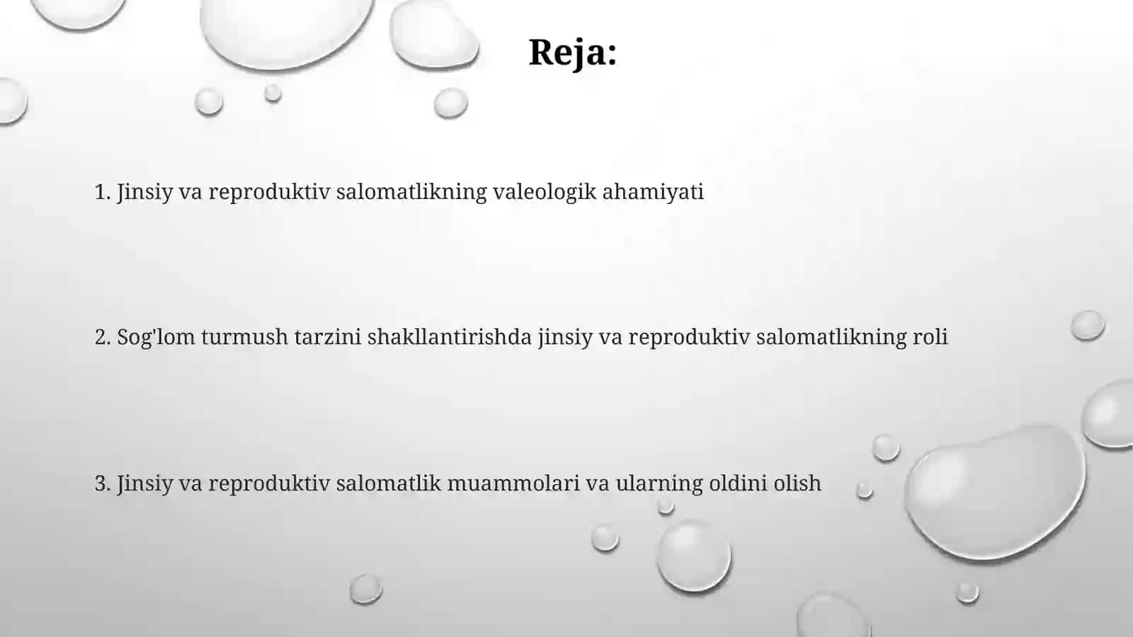 Jinsiy va reproduktiv salomatlikning valeologik ahamiyati 2