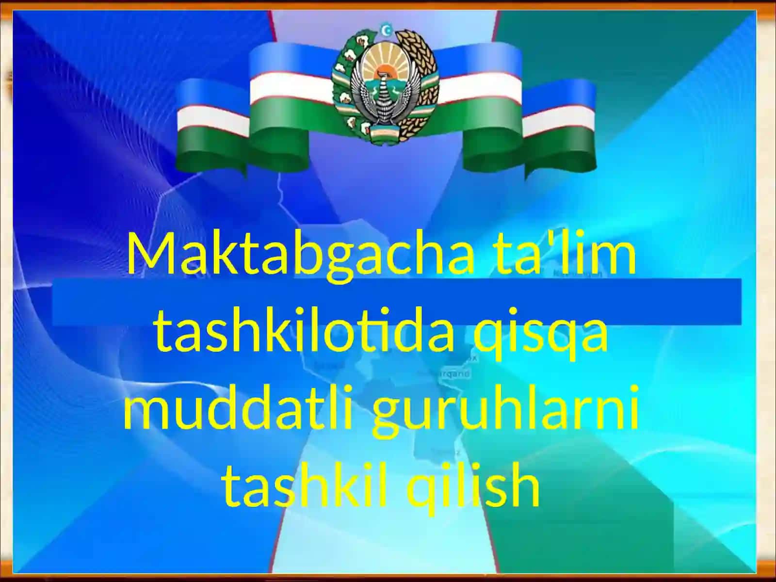 TAQDIMOTI O‘ZBEKISTON RESPUBLIKASI OLIY TA’LIM, 2