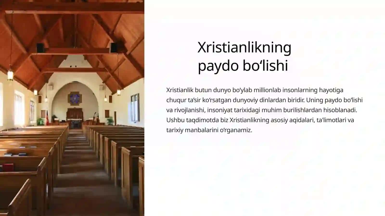 Xristianlikning paydo bo‘lishi 2