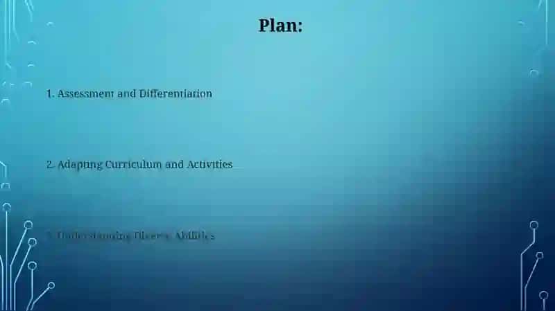 Lesson Plan for Children with Different Abilities 2