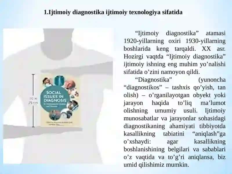 Ijtimoiy diagnos jarayonini tashkillashtirish 2