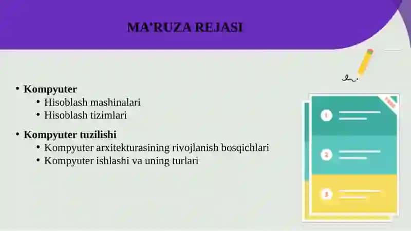 Kompyuterni Tashkil Etish 2