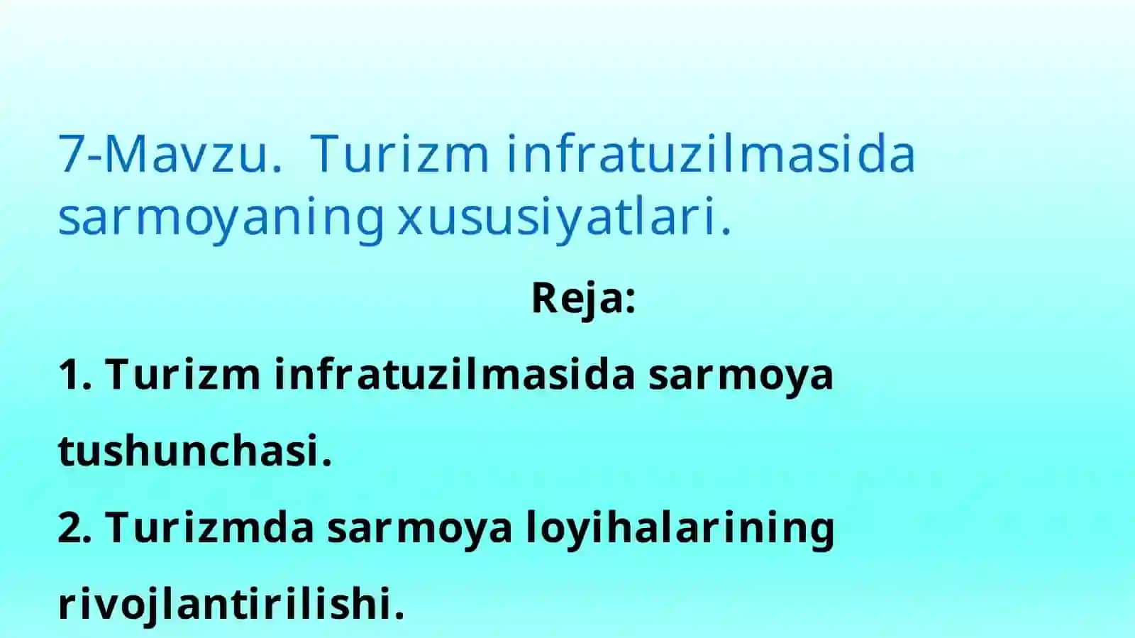 Turizminfratuzilmasi 2