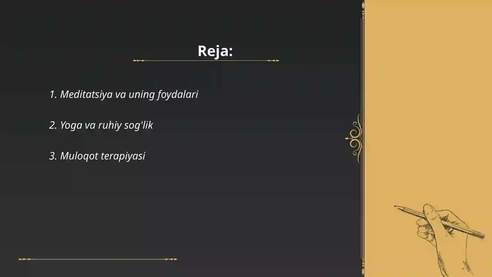 Ruhiyatni sog'lomlashtirish usullari 2