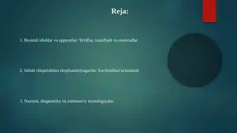 Bosimli idishlar va apparatlar 2