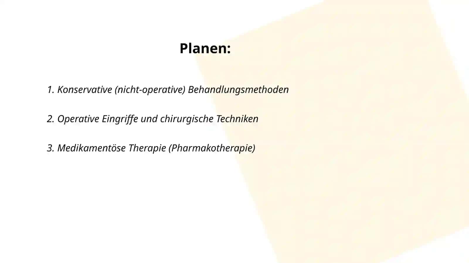 Behandlungsmethoden 2