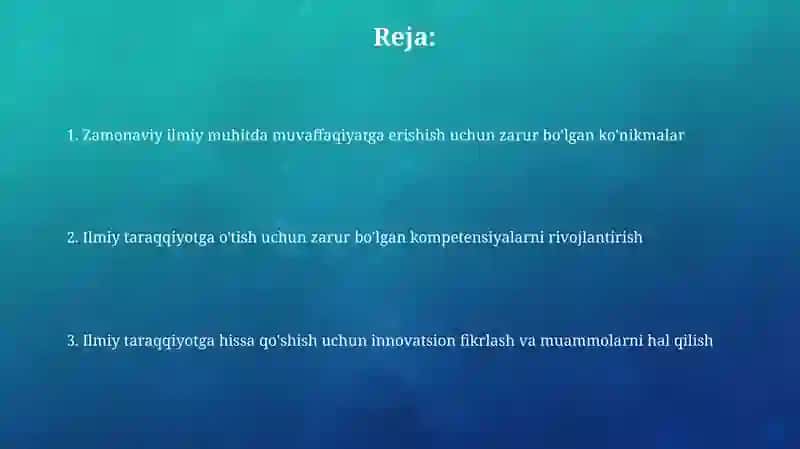 Jamoada ishlash va hamkorlik qilish 2