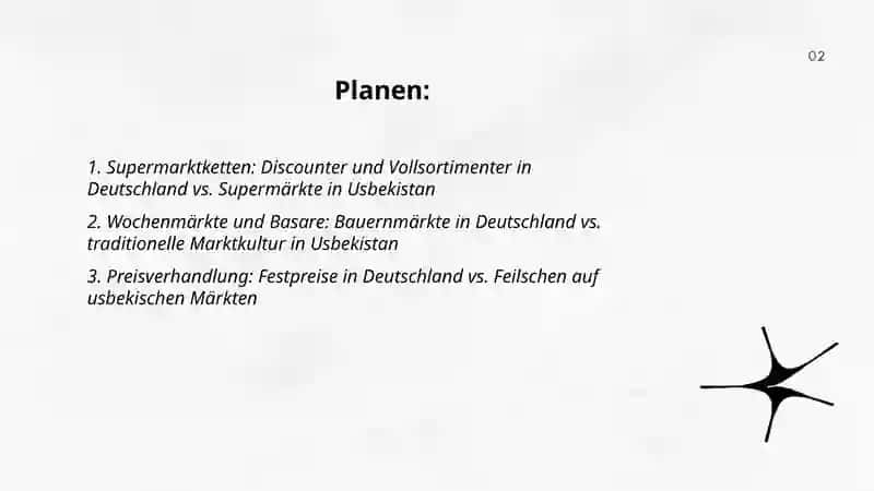 Einkaufen. Kaufen in Deutschland und in Uzbekistan 2