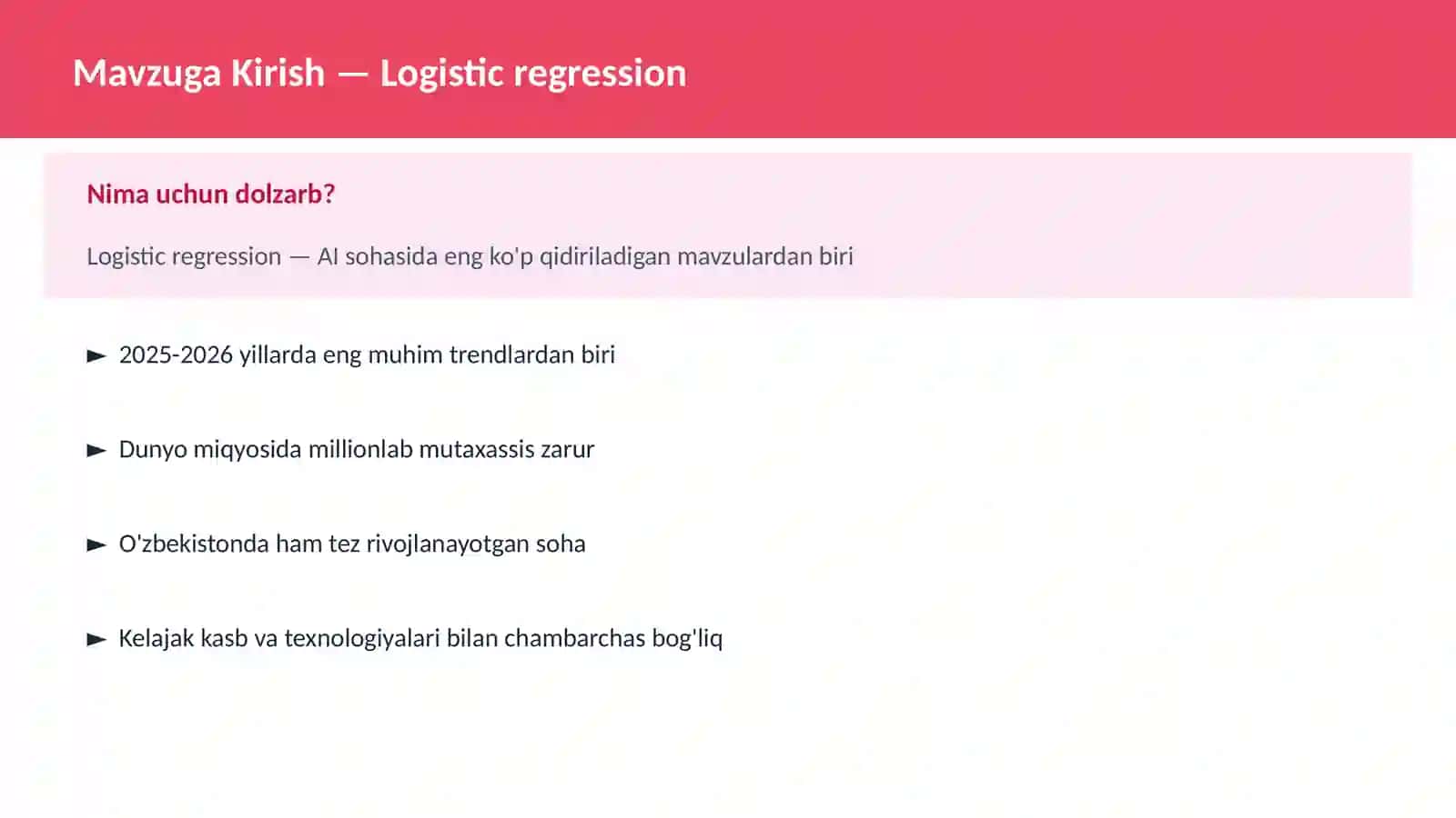 Logistic regression 2