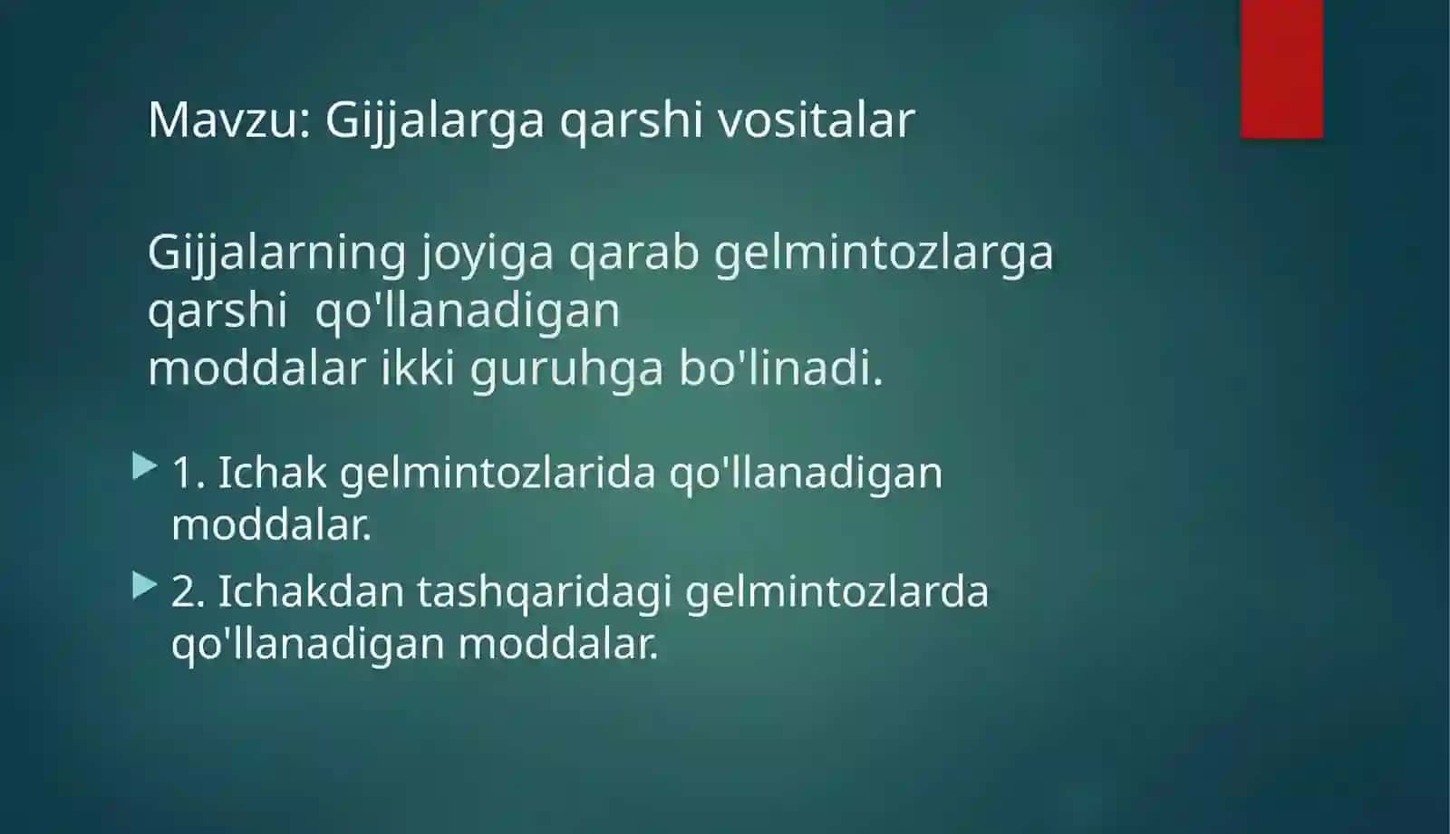 Gelmintozlar va ularning qarshivosi 2