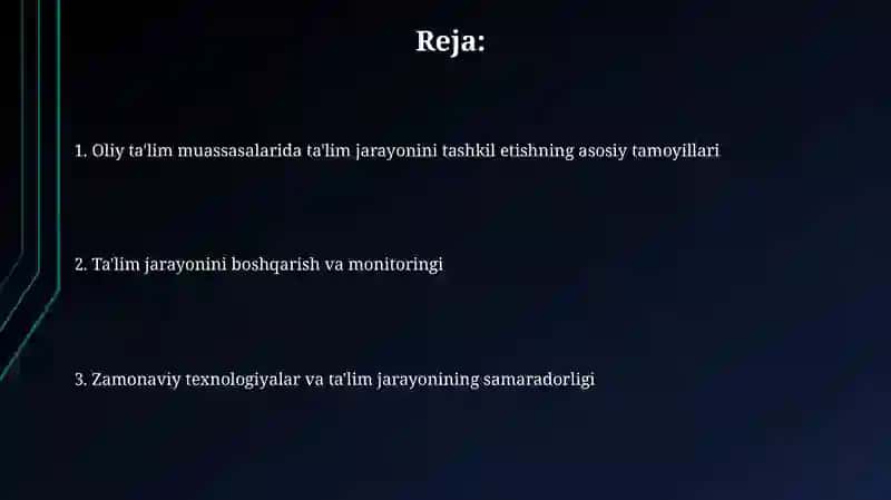 O'quv jarayonini boshqarish va monitoringi 2