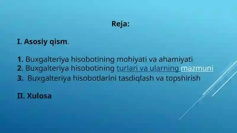Buxgalteriyahisobini tashkilotishning nazariy va uslubiy asoslar 2