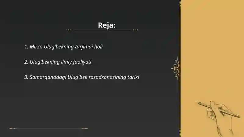 Mirzo Ulug'bekning tarjimai holi 2