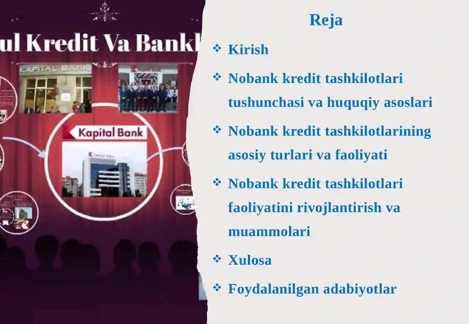 Nobank kredit tashkilotlar tushunchasi, turlari mikromoliyalashtirish tashkilotlari 2