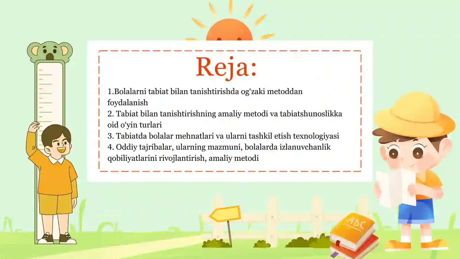 Bolalarni tabiat bilan tanishtirishda og‘zaki metoddan foydalanish 2