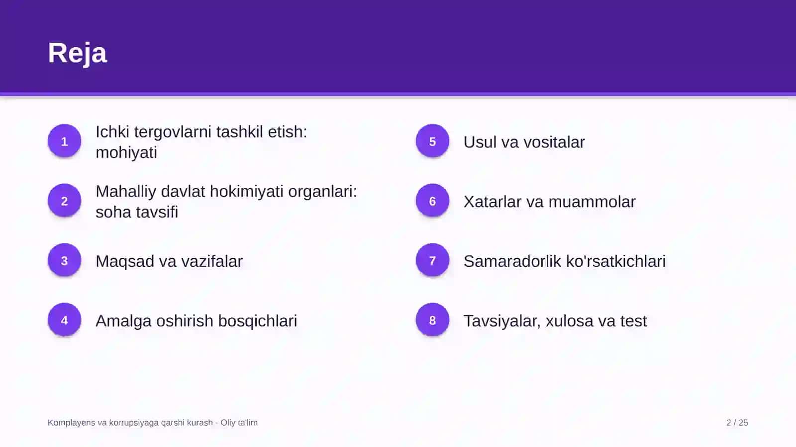 Mahalliy davlat hokimiyati organlarida ichki tergovlarni tashkil etish 2